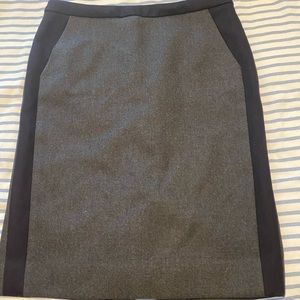 J Crew No 2 Pencil skirt - grey/navy wool